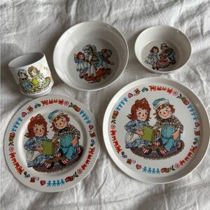 Oneida Raggedy Ann & Andy 4-Piece Youth Set